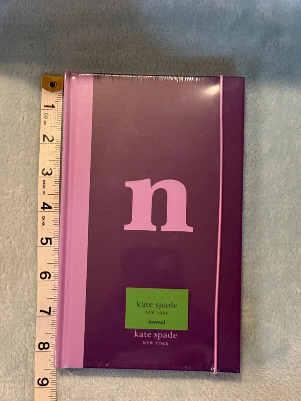 kate spade Purple and Lavender Hardcover Journal with Monogram